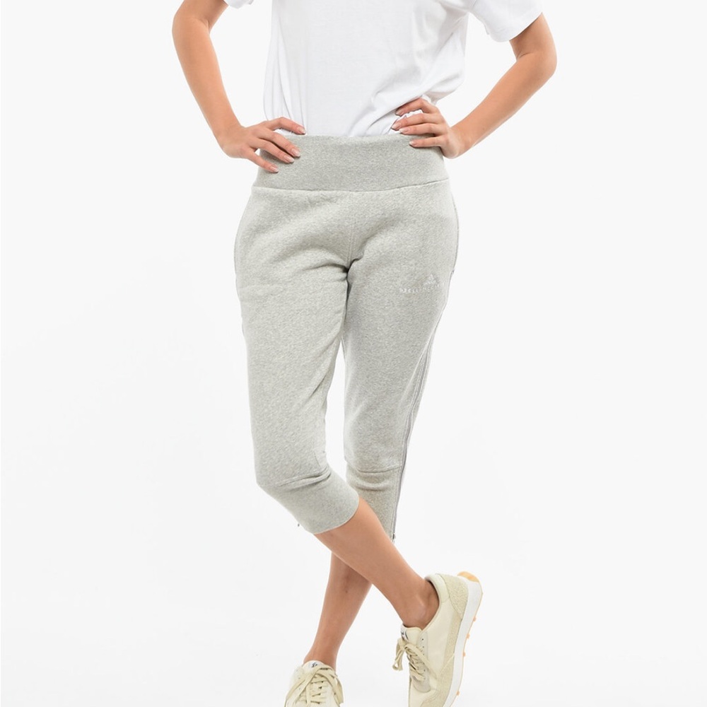 Adidas by Stella McCartney Women's Essential 3/4 Sweatpants -Marble Grey Heather